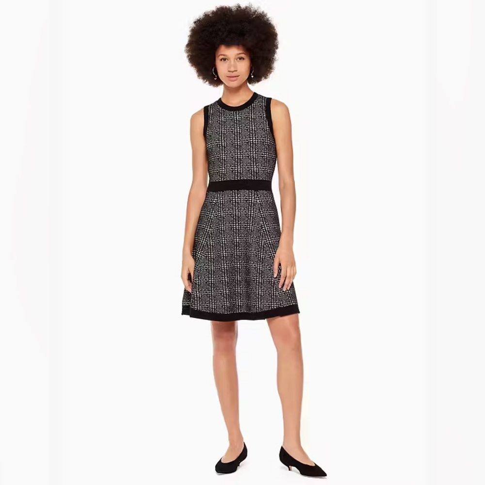 Kate Spade New York Out West Sweater Dress Mini Small Black A-Line